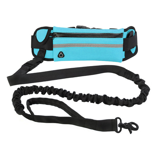 Sports Outdoor Running Waist Bag Set – Hands-Free Pet Leash for Dog Walking & Jogging
