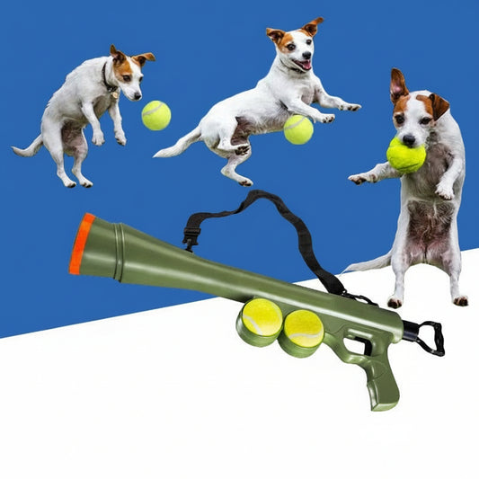 Automatic Tennis Ball Launcher Interactive Pet Toy – Fun Fetch & Training Machine for Dogs