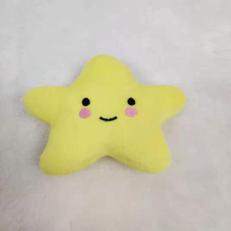 Plush Sound-Making Pet Toy – Pink Five-Pointed Star Series