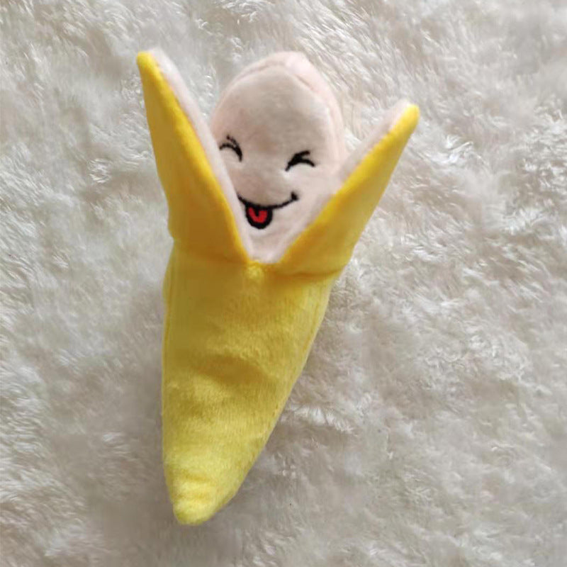 Pet Dog Plush Toy – Sound-Making Vegetable, Cake & Lobster Bone Chew Toy