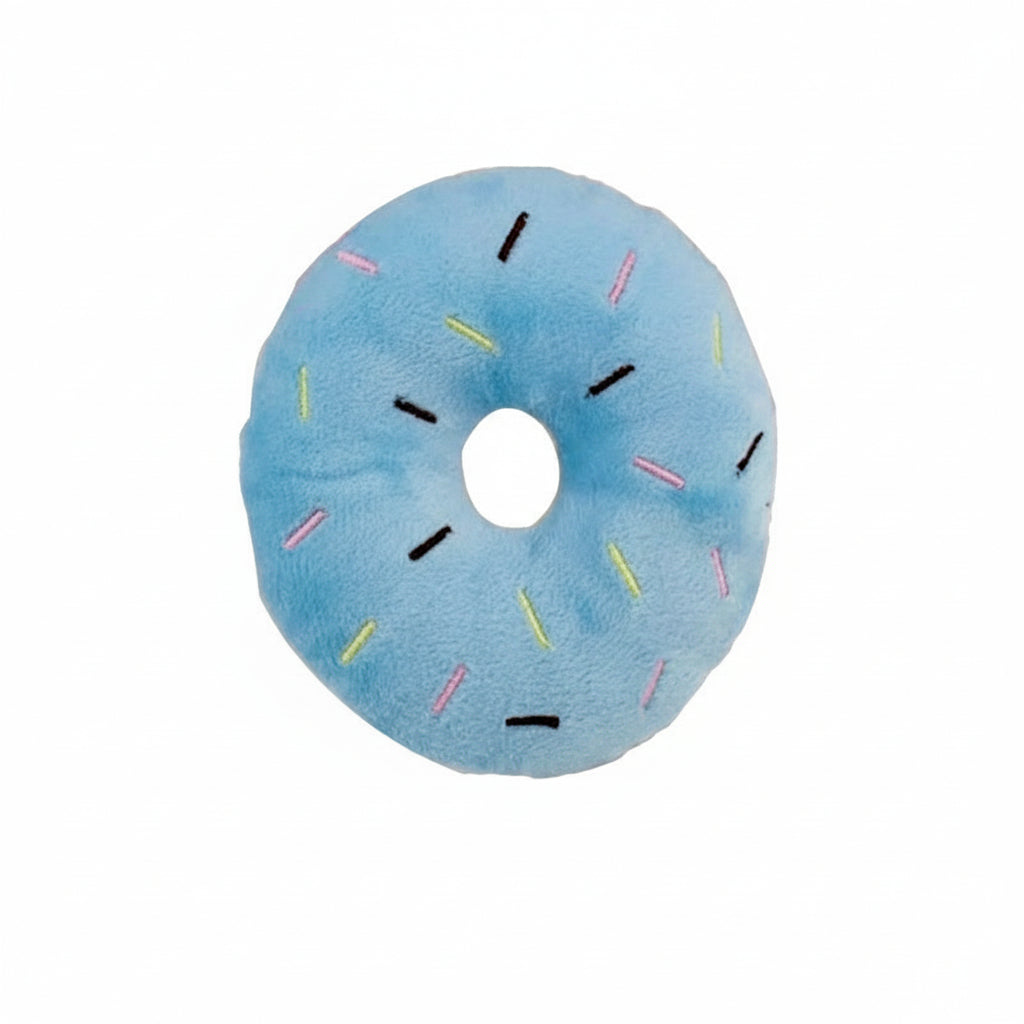 Plush Sound-Making Donut Toy – Soft Interactive Squeaky Play Donuts