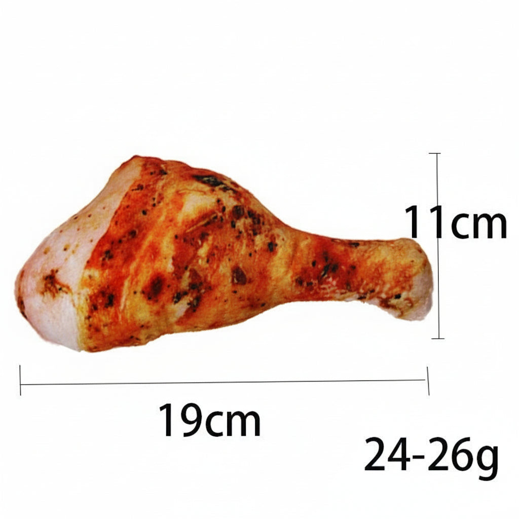 Pet Supplies Dog Plush Toy Set – Realistic Hamburger, Fries & Chicken Leg Simulation Toys