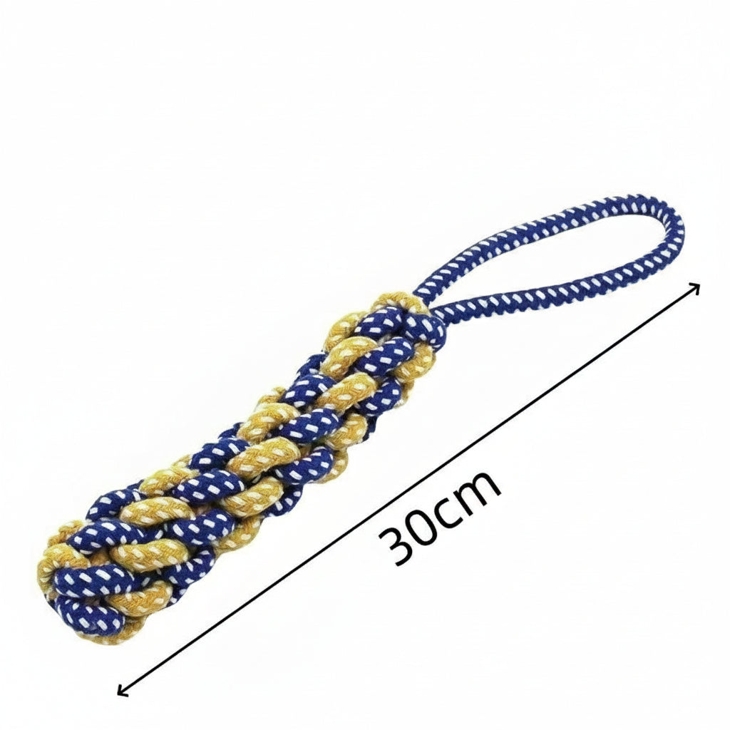 Durable Cotton Rope Dog Toy Ball – Teething & Bite-Resistant Knots for Small, Medium & Large Dogs