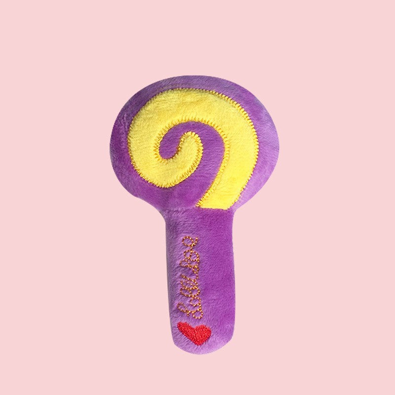 Plush Sound-Making Pet Toy – Vegetable, Cake, Lobster & Bone Design for Dogs