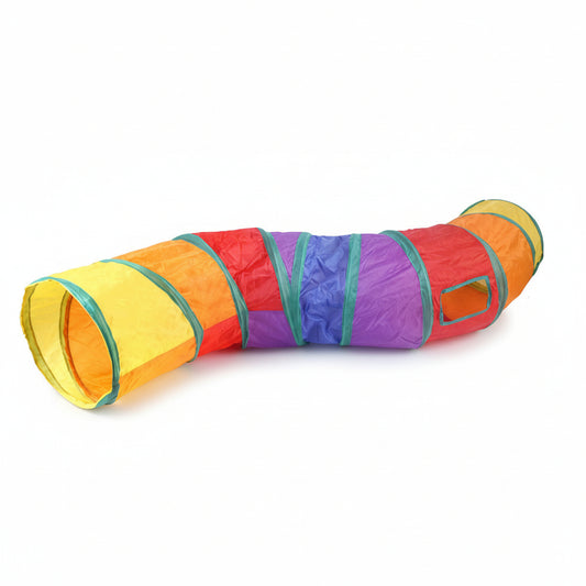 Cross-Border Rainbow Cat Tunnel – Interactive Foldable Play Tube for Pets