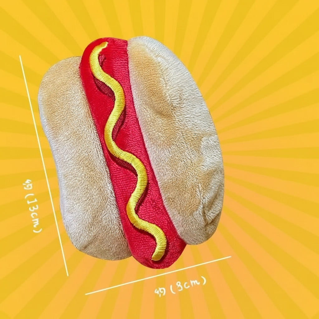 Pet Supplies Dog Plush Toy Set – Realistic Hamburger, Fries & Chicken Leg Simulation Toys