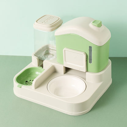 Automatic Cat & Dog Feeding Bowl | Integrated Food & Water Basin | Anti-Knock Pet Feeder & Drinker