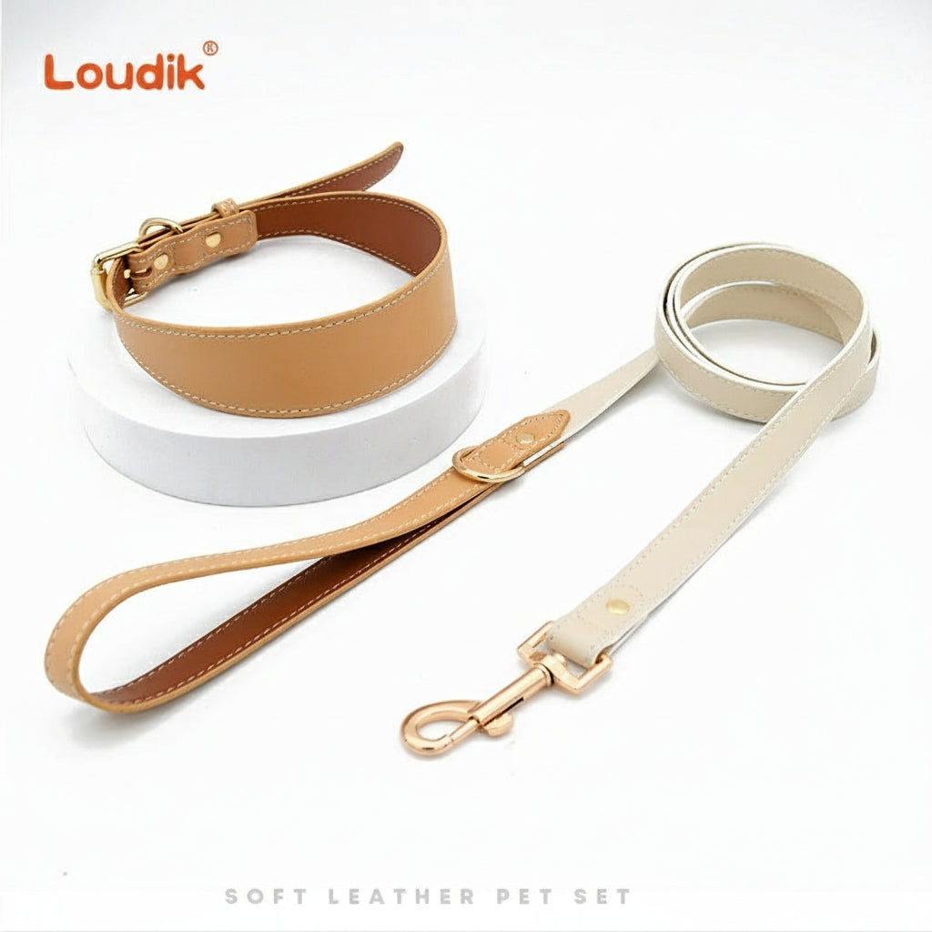 Original Design Leather Pet Collars & Dog Leashes – Premium Cross-Border Pet Accessories
