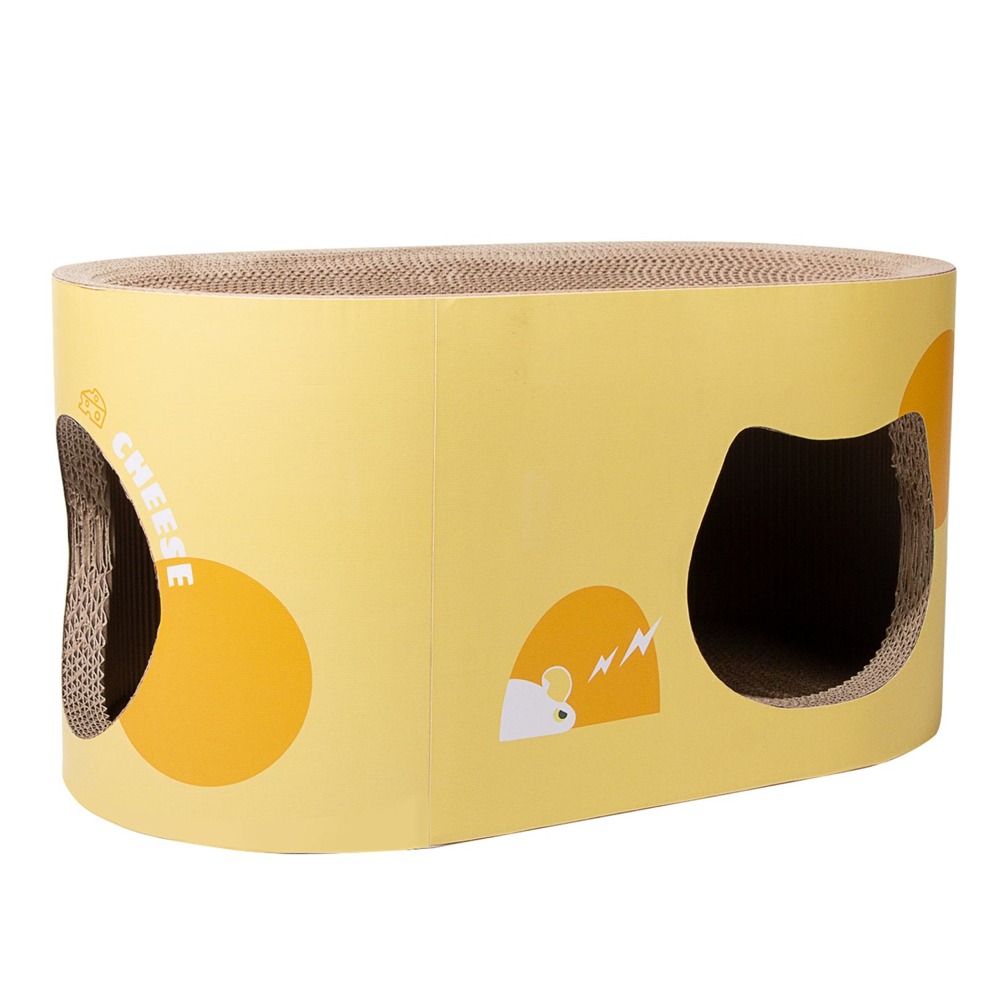 Double-Layer Cat Tunnel Scratch Nest – Wear-Resistant Large Cat Scratch Board & Cozy Cat Basin