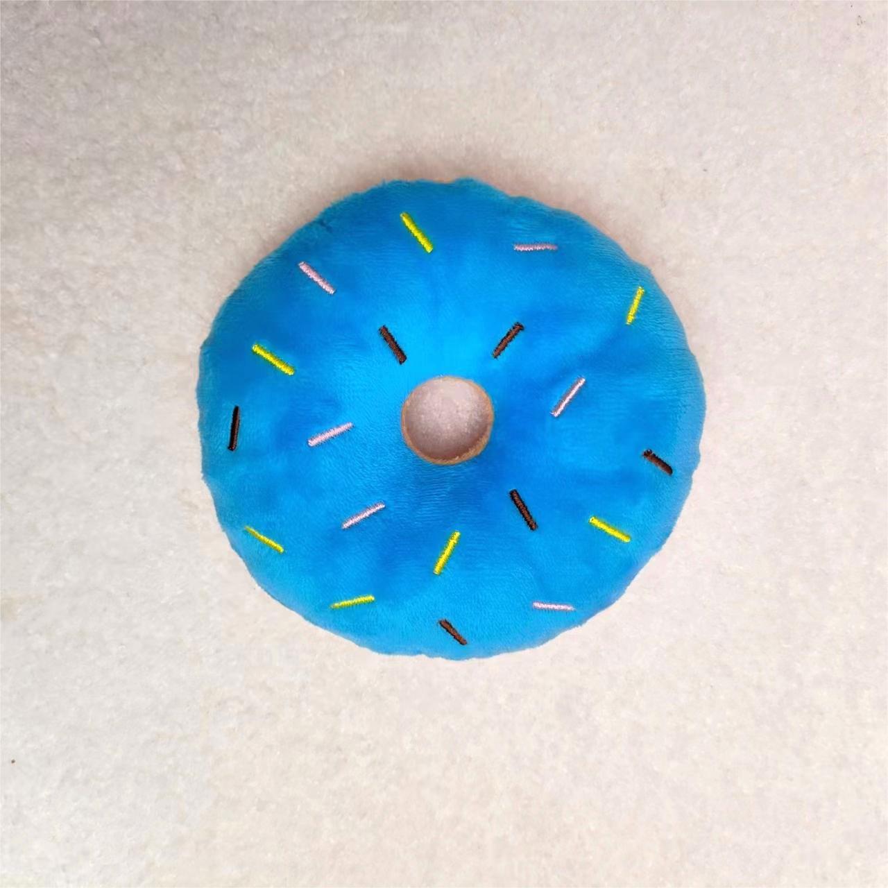 Plush Sound-Making Donut Toy – Soft Interactive Squeaky Play Donuts