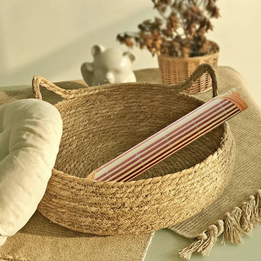 Rattan Cattail Cat Nest – Four Seasons Universal Handwoven Warm Pet Bed