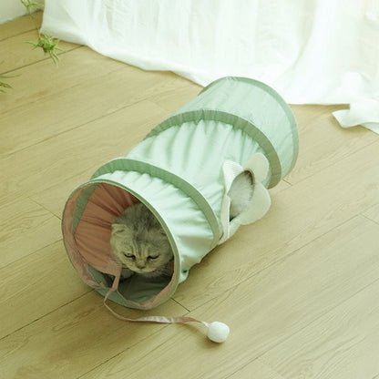 Rolling Dragon Cat Tunnel – Cooling Cat Scratching Bucket & Interactive Toy