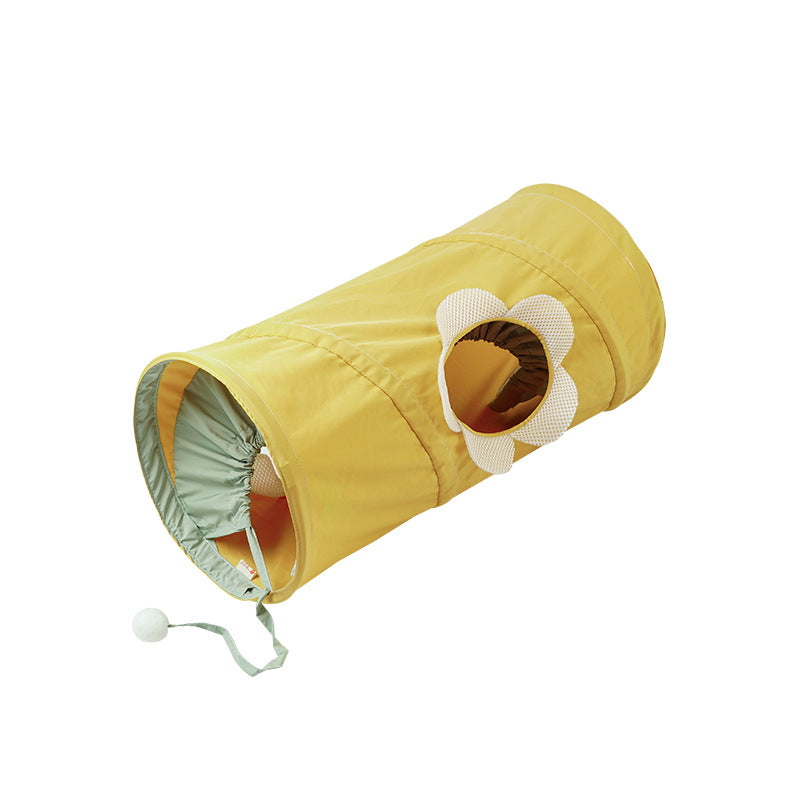 Rolling Dragon Cat Tunnel – Cooling Cat Scratching Bucket & Interactive Toy