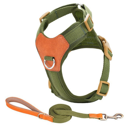 Cross-Border Explosion-Proof Reflective Pet Harness – Vest-Style Anti-Pull Dog Harness