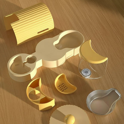 Automatic Cat Feeder & Water Dispenser | Large Capacity Flowing Water Bowl for Cats & Dogs