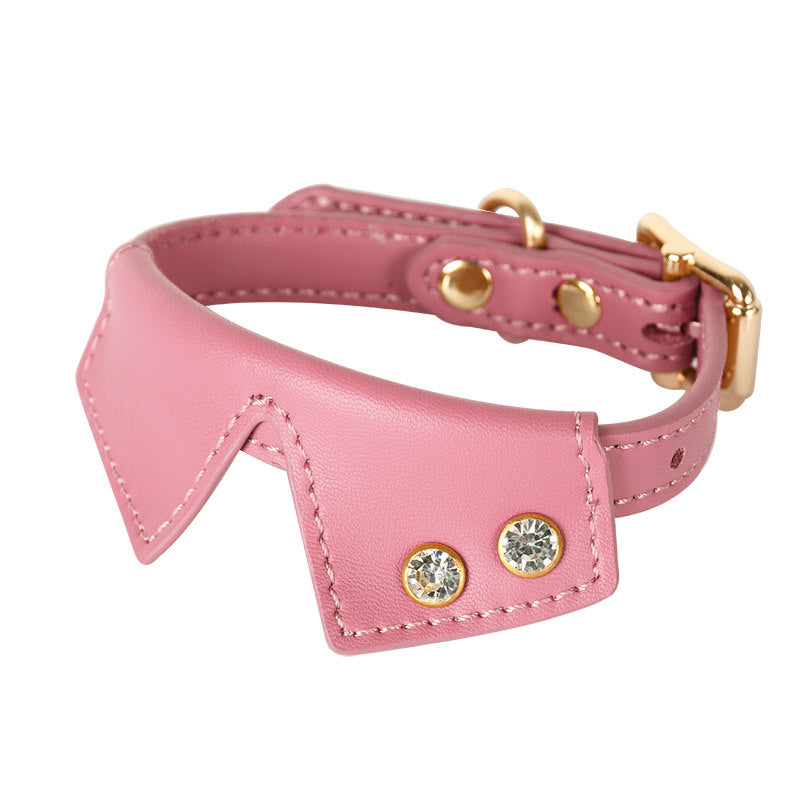 Original Leather Pet Harness, Leash & Collar Set – Premium Cross-Border Design for Small to Medium Dogs & Cats