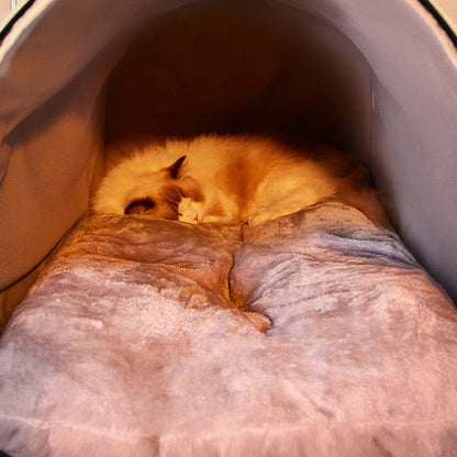 Autumn & Winter Pet Bed – Removable, Washable Warm House Nest for Cats and Large Dogs