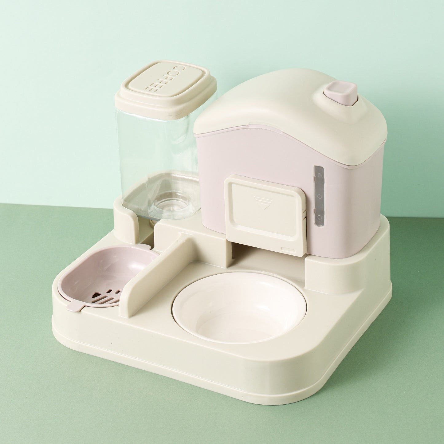 Automatic Cat & Dog Feeding Bowl | Integrated Food & Water Basin | Anti-Knock Pet Feeder & Drinker