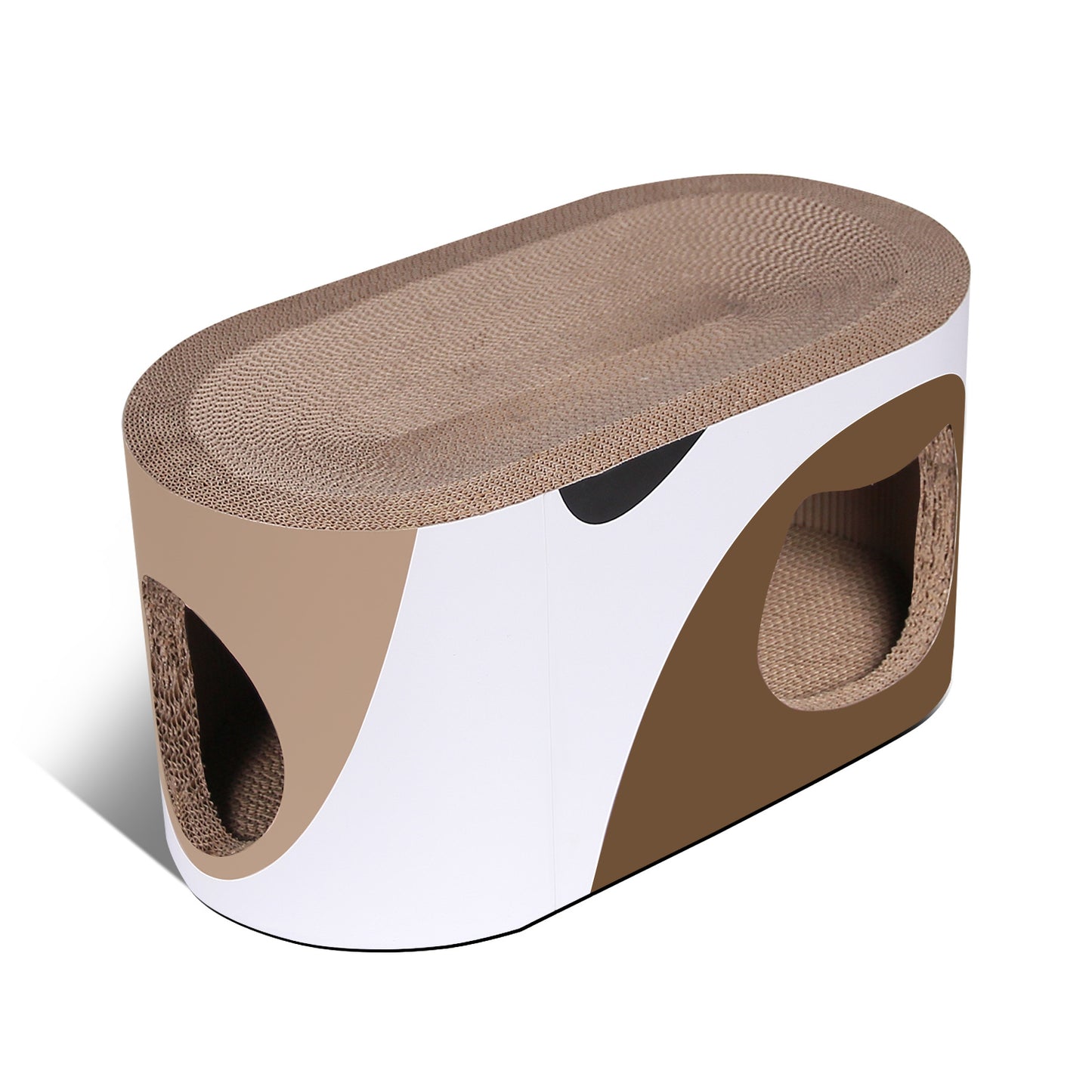 Double-Layer Cat Tunnel Scratch Nest – Wear-Resistant Large Cat Scratch Board & Cozy Cat Basin