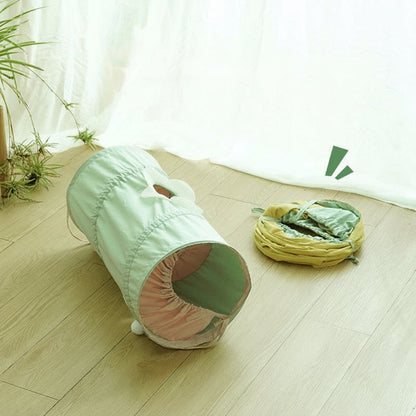 Rolling Dragon Cat Tunnel – Cooling Cat Scratching Bucket & Interactive Toy