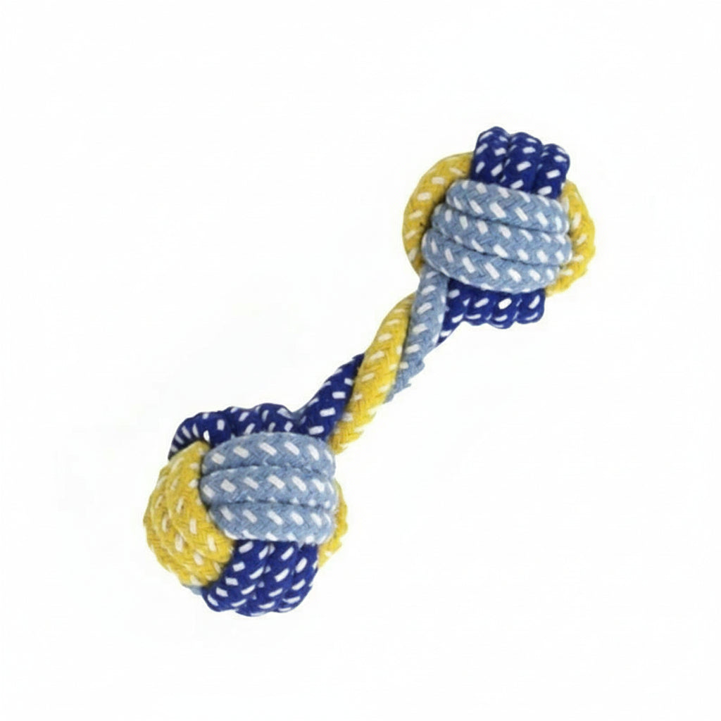 Durable Cotton Rope Dog Toy Ball – Teething & Bite-Resistant Knots for Small, Medium & Large Dogs