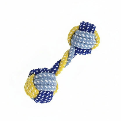 Durable Cotton Rope Dog Toy Ball – Teething & Bite-Resistant Knots for Small, Medium & Large Dogs