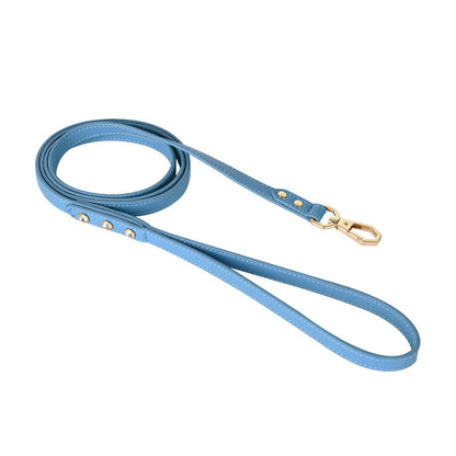 Original Leather Pet Harness, Leash & Collar Set – Premium Cross-Border Design for Small to Medium Dogs & Cats