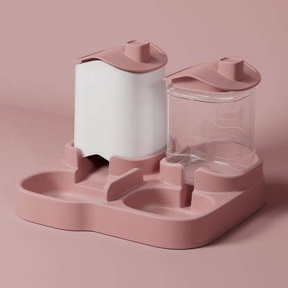 Dog Rice Basin One-Piece Large-Capacity Pet Feeder & Water Dispenser | Portable Drinking Bowl for Dogs & Cats