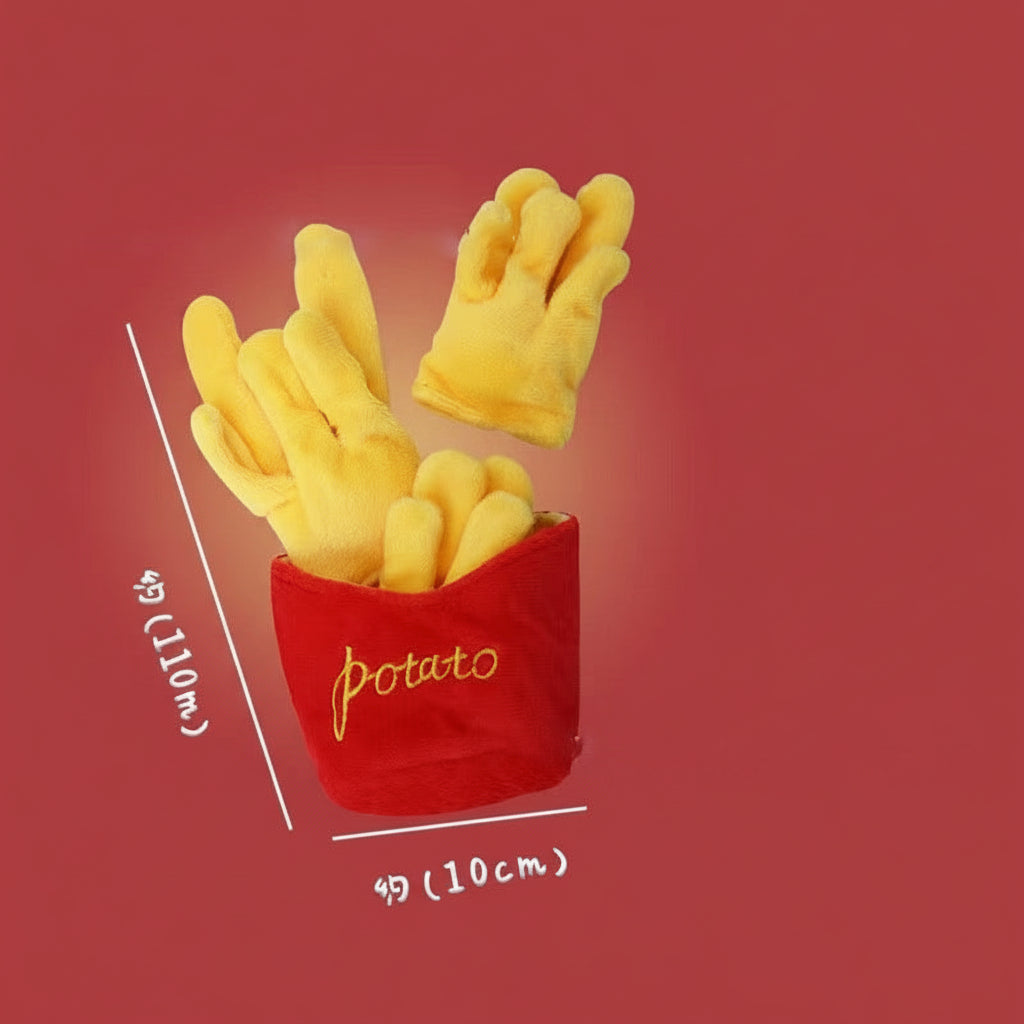 Pet Supplies Dog Plush Toy Set – Realistic Hamburger, Fries & Chicken Leg Simulation Toys