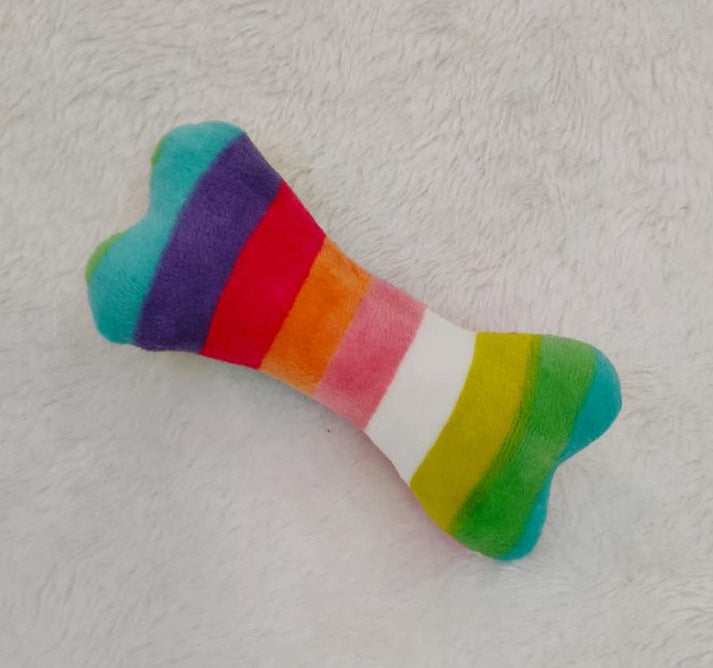 Pet Dog Plush Toy – Sound-Making Vegetable, Cake & Lobster Bone Chew Toy