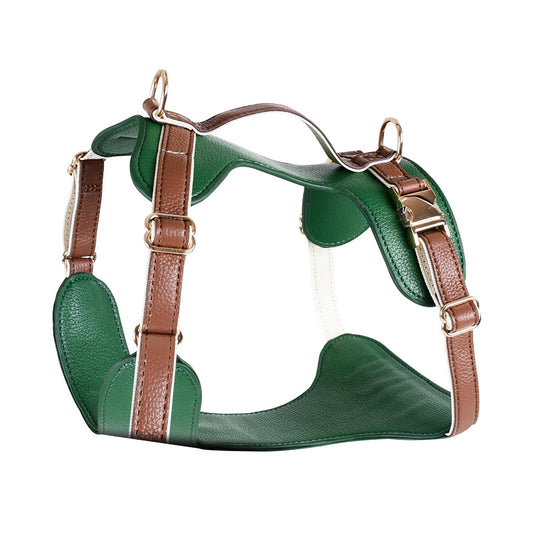 Original High-End Luxury Leather Dog Harness Set – Premium Collar & Leash for Cross-Border Pet